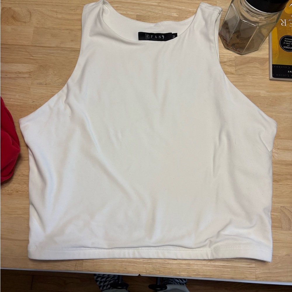 White Engaged AF Tank Top - Picture 3 of 5